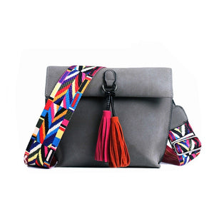 mujer colorful strap fashion women bag