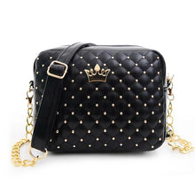 Load image into Gallery viewer, Fashion Crown Mini Rivet Shoulder Bag