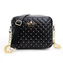 Load image into Gallery viewer, Fashion Crown Mini Rivet Shoulder Bag