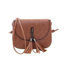 Load image into Gallery viewer, tassel, leather women bag