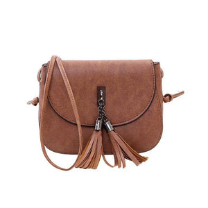 tassel, leather women bag